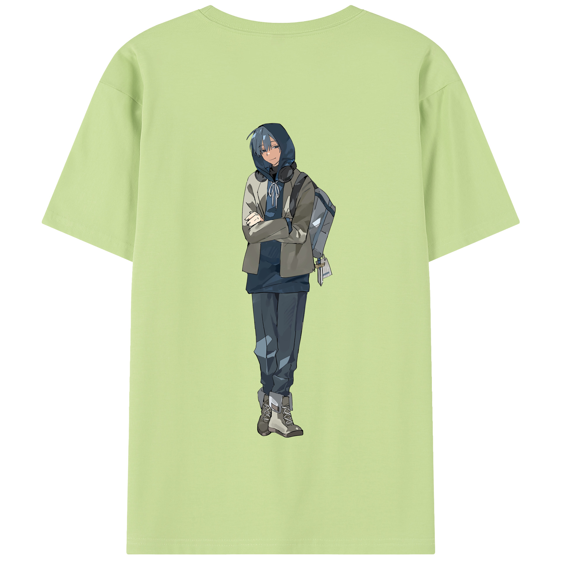 （画像用） 葬送のフリーレン Frieren 綿100％半袖Tシャツ（背面プリント）